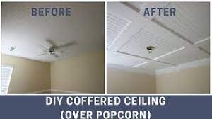 how to cover a popcorn ceiling with a