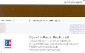 Storkower straße 101a 10407 berlin (bezirk pankow). Bank Card Sparda Bank Berlin Bankcard Ec Sparda Bank Berlin Eg Germany Federal Republic Col De Ms 0202 01