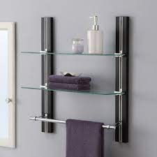 Freestanding Bathroom Shelves Glass