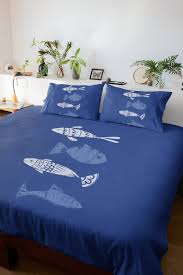 Coastal Bedding Set Fishes Duvet Cover