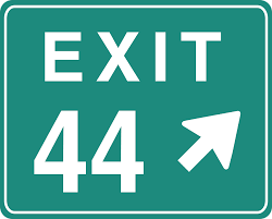 Exit 44 Sign - Free vector graphic on Pixabay