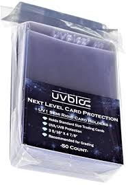 500 counts card sleeves toploaders for trading card, soft clear baseball card sleeves fit for stardard cards, football card, sports cards, mtg, yugioh 4.6 out of 5 stars 214 2 offers from $15.99 Amazon Com Uvbloc Semi Rigid Baseball Card Sleeves 50 Count Holder Protectors For Trading Sports Cards Toys Games