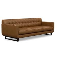 Interlochen Leather Sofa In Camel Nfm