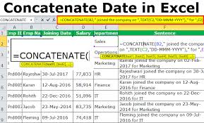 Concatenate Date In Excel How To Concatenate Keep The