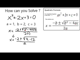 Solve Quadratic Equation X 2 2x 3