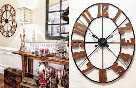 Rusctic Wood And Metal Wall Clock