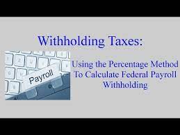 calculate payroll withholding tax