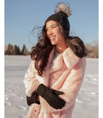 Paris Faux Fur Coat In Pink