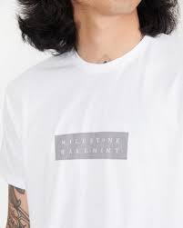 Milestone Basement Logo T Shirt White