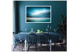 Extra Large Teal Wall Art Print On