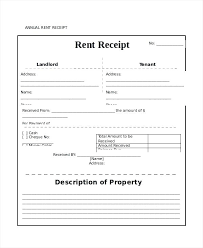 Rent Receipt Word Document Money Receipt Word Format Document Form