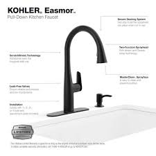 kohler easmor single handle pull down