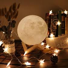 Magical Moon Light 3d Printed Dimmable Rechargeable Led Lamp Latest Aesthetics
