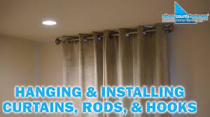 how to install curtain rods hang