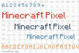 minecraft pixel font fonts4free