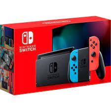 Máy chơi game Nintendo Switch V2 - Neon Red & Blue