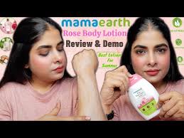 mamaearth rose body lotion review and