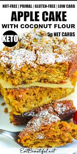 keto apple cake with coconut flour nut