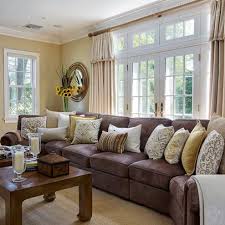 Brown Couch Living Design Ideas