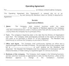 Llc Contract Template Series Operating Agreement Template Series