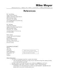 Example Of Reference Page For Resume Format With References
