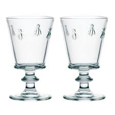 La Rochere Set Of 2 Bee Water Glasses