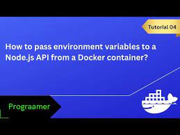 node js api from a docker container