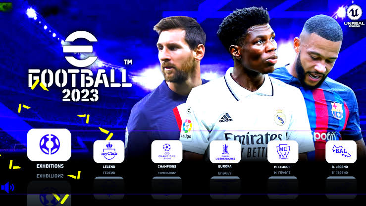 PES 2023 PPSSPP - PSP Iso PS5 Camera Download (eFootball)