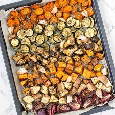 oven roasted vegetables cooking with ayeh