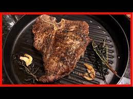cooking the best t bone steak on the