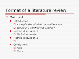 Paper Literature Review Outline Template