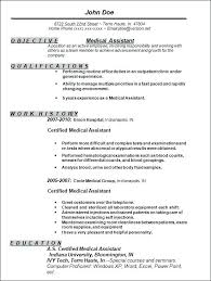 Medical Office Assistant Resume Objective Examples Example Of A