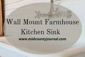 Wall Mount Farmhouse Kitchen Sink