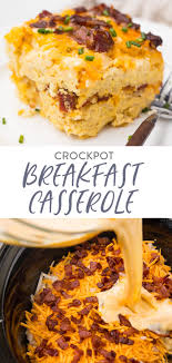 In a bowl, whisk together eggs and milk, seasoning with salt and pepper to taste. Crockpot Breakfast Casserole 40 Aprons