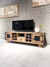Solid Wood Tv Stand Cabinet With Wine