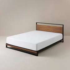 Queen Bed Frame Metal And Wood