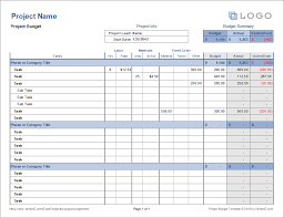 free project budget templates