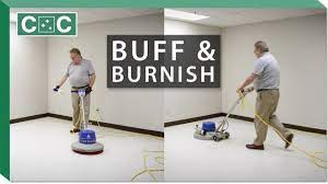buff and burnish a floor clean care