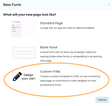 anvil docs custom html forms