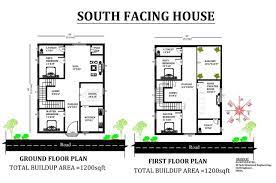 30 X40 South Facing 4bhk House Plan As
