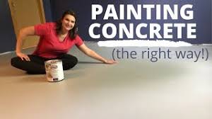 how i painted my concrete floor diy