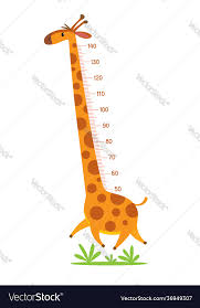 Giraffe Meter Wall Or Height Chart Or