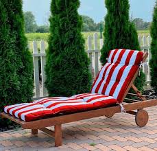 Chaise Lounge Striped Patio Furniture