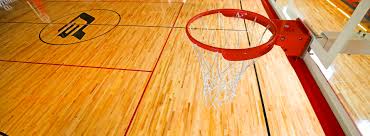 hardwood basketball courts