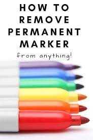 how to remove permanent marker the