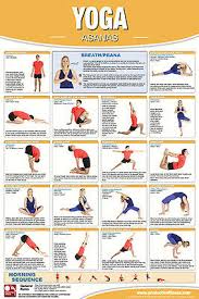 Yoga Asanas Professional Fitness Health Club Gym Wall Chart Poster Ebay