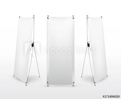 Set Of X Banner Stand Flip Chart For Training Or