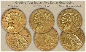Indian Five Dollar Gold Coin Grading Goldinvesting Gold