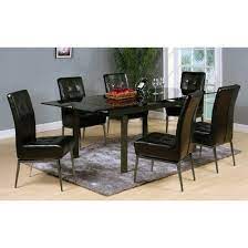 glass dining tables and 6 chairs