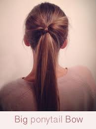 Hair bows for medium or long hair. Hairstyle Tutorial Big Ponytail Hair Bow Hair Romance